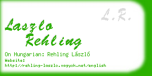 laszlo rehling business card