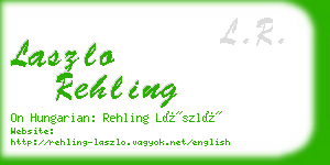 laszlo rehling business card